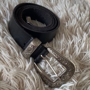 Urban Outfitters Metal-Tipped Leather Belt